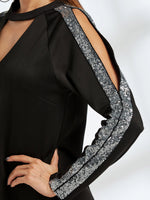 OEM ODM Black And Grey Lace Dress