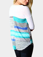 NEW FEELING Womens Blue T-Shirts