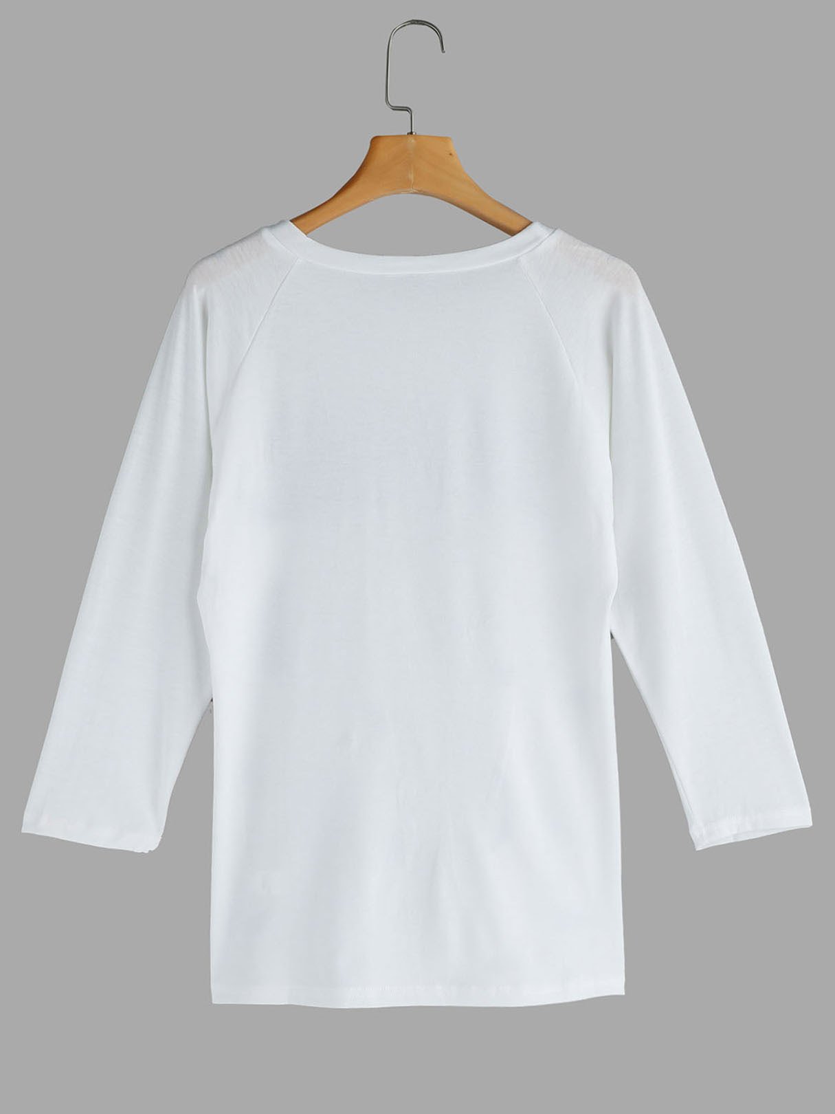 NEW FEELING Womens White T-Shirts