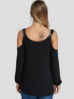 NEW FEELING Womens Black T-Shirts