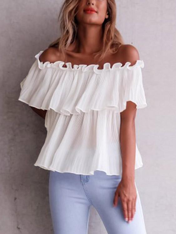 OEM Ladies White Blouses