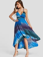 OEM Ladies Blue Casual Dresses