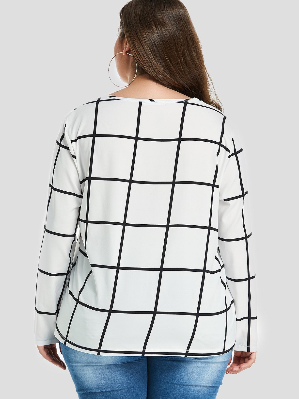 Custom Ladies V-Neck Plus Size Tops