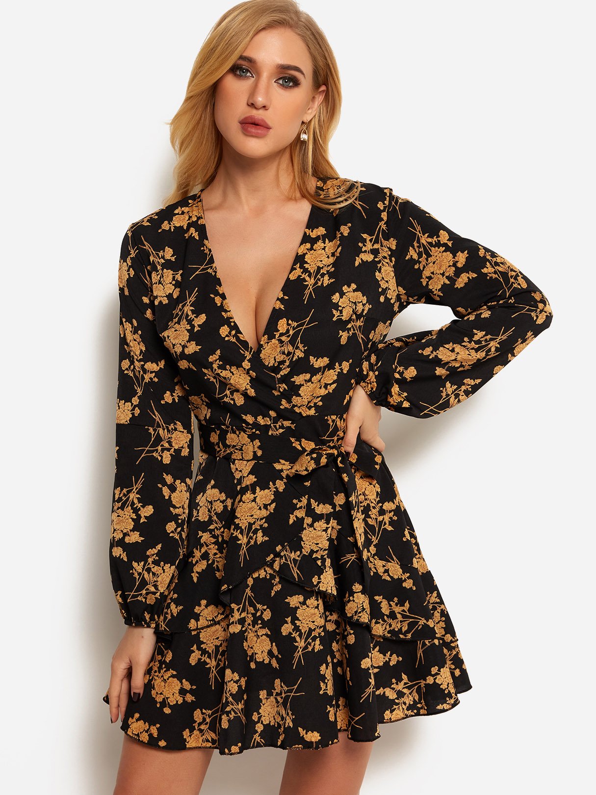 ODM Ladies Long Sleeve Mini Dress