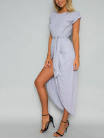 OEM Ladies Grey Midi Dresses