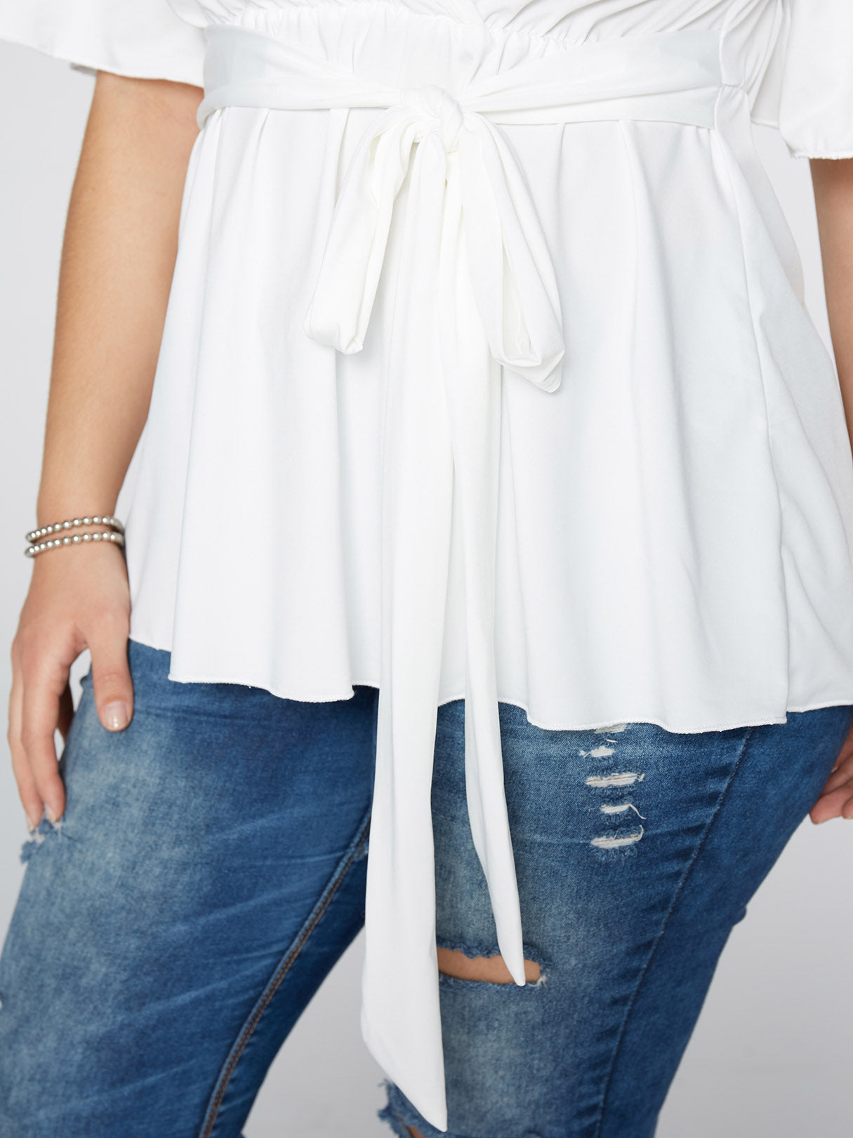 ODM Ladies Short Sleeve Plus Size Tops