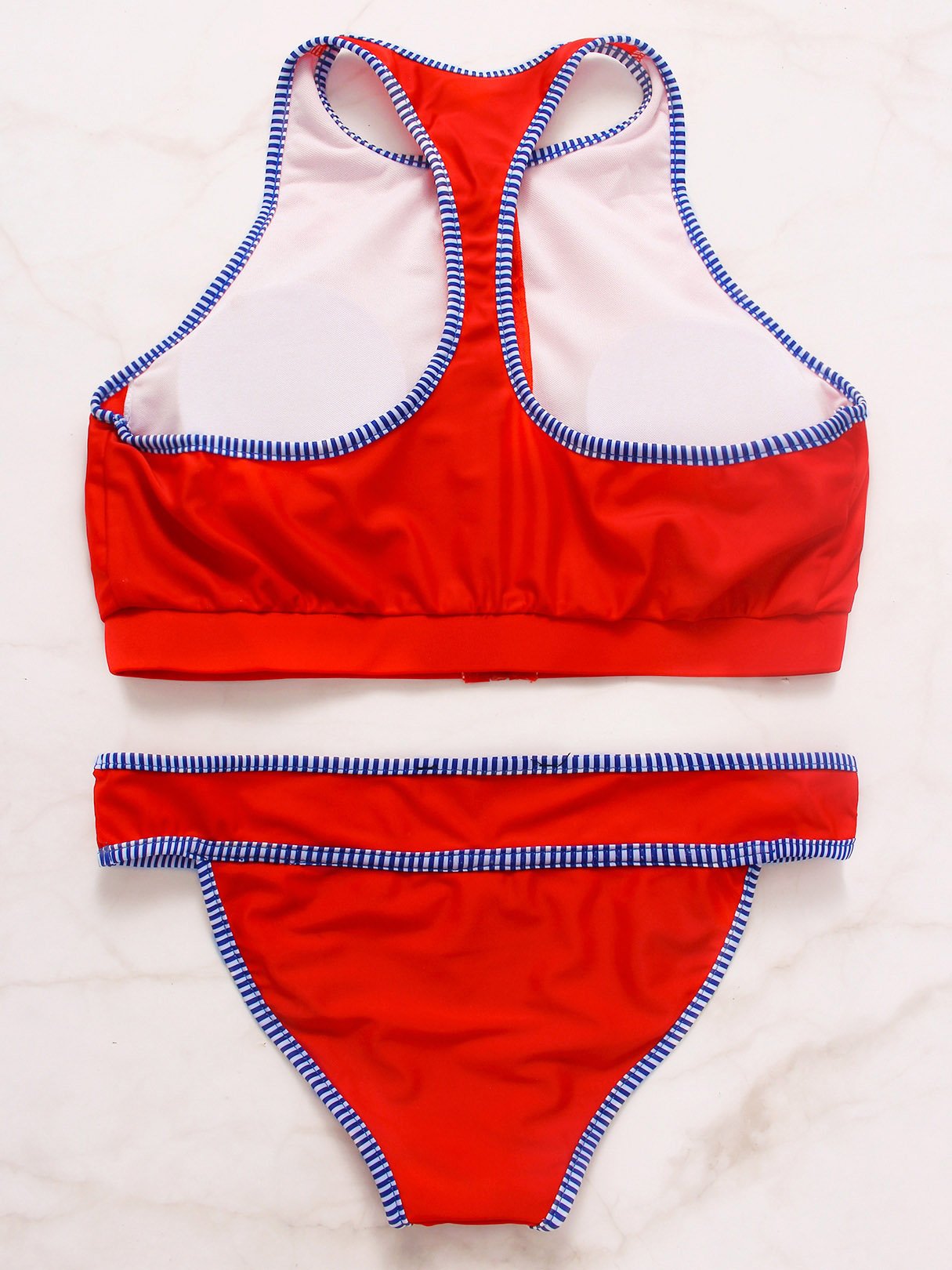 NEW FEELING Womens Red Bikinis
