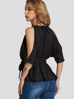 ODM Ladies Half Sleeve Blouses