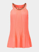 Wholesale Round Neck Sleeveless Orange Tank Top