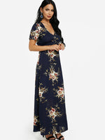 OEM Ladies Royal Maxi Dresses