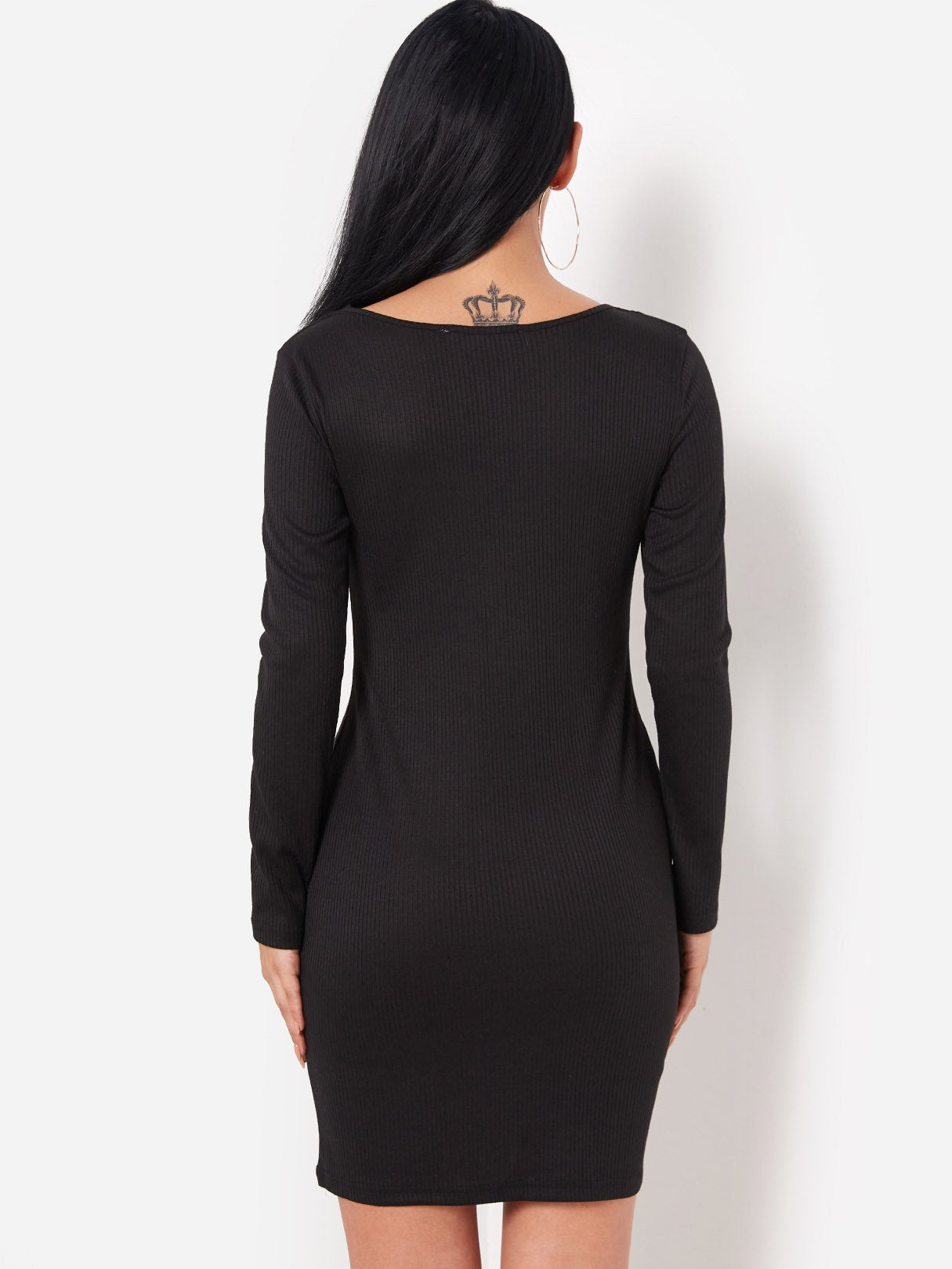 NEW FEELING Womens Black Bodycon Dresses