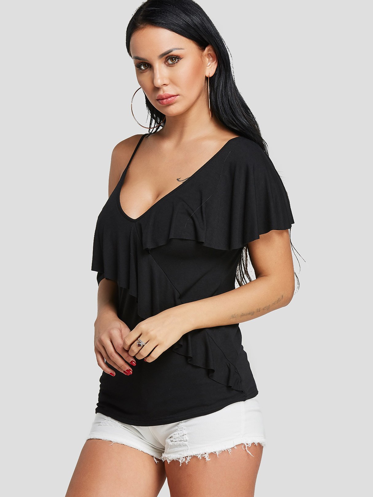ODM Ladies Short Sleeve Blouses