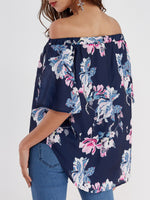 NEW FEELING Womens Navy Blouses