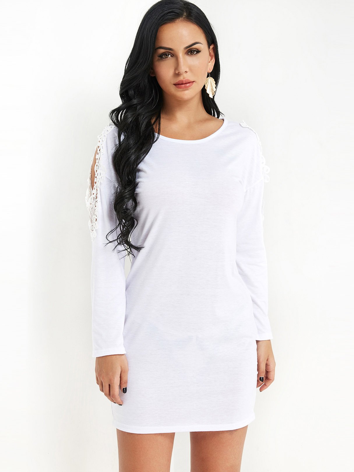 OEM Ladies White Mini Dresses