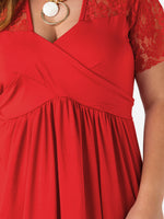OEM Ladies Red Plus Size Dresses