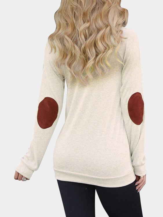 NEW FEELING Womens Khaki T-Shirts