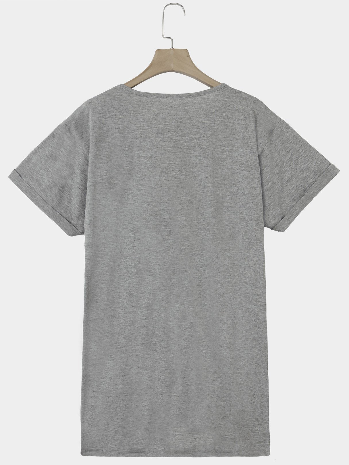 OEM Ladies Grey V-Neck Dresses