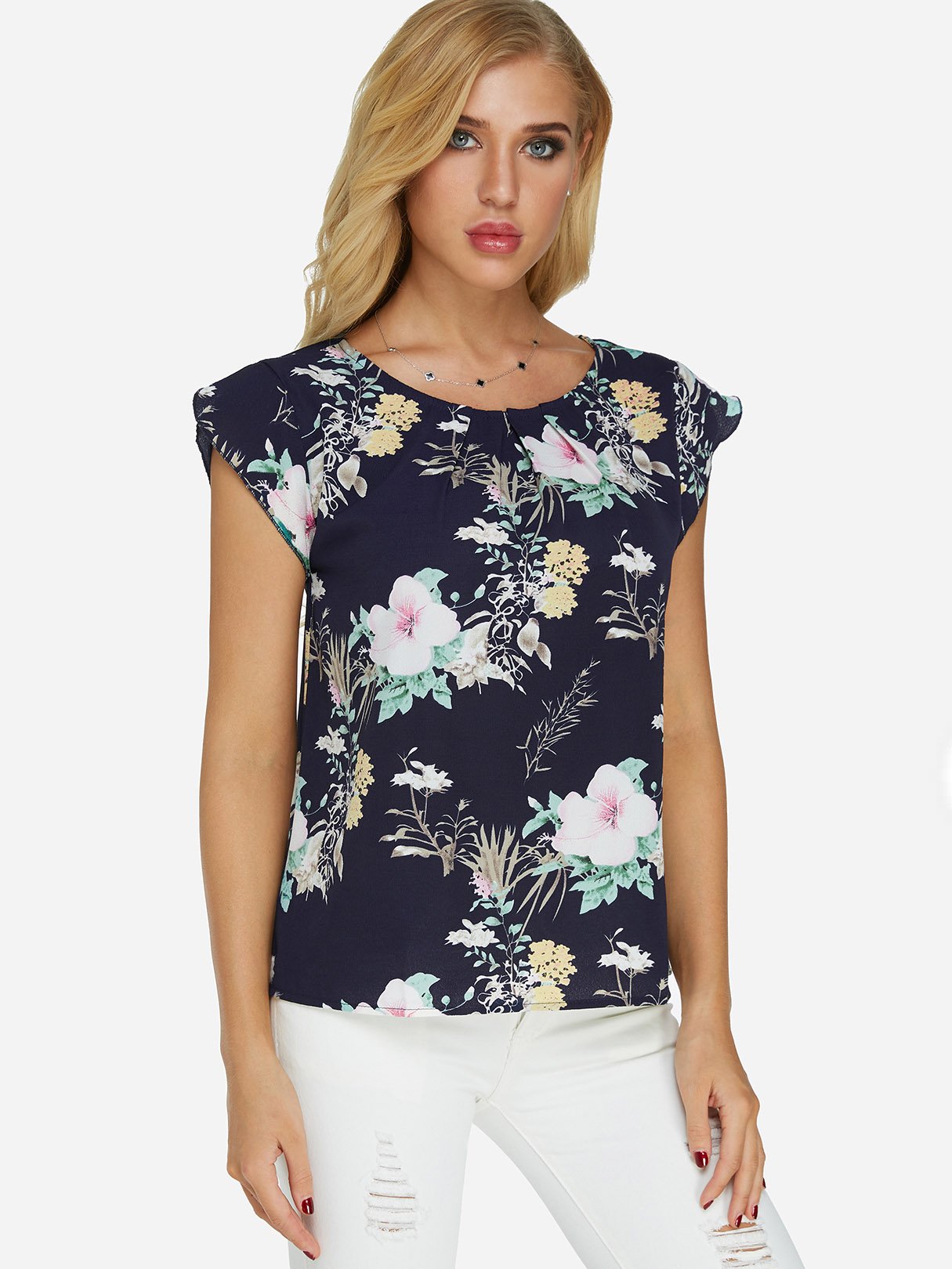 OEM Ladies Navy T-Shirts