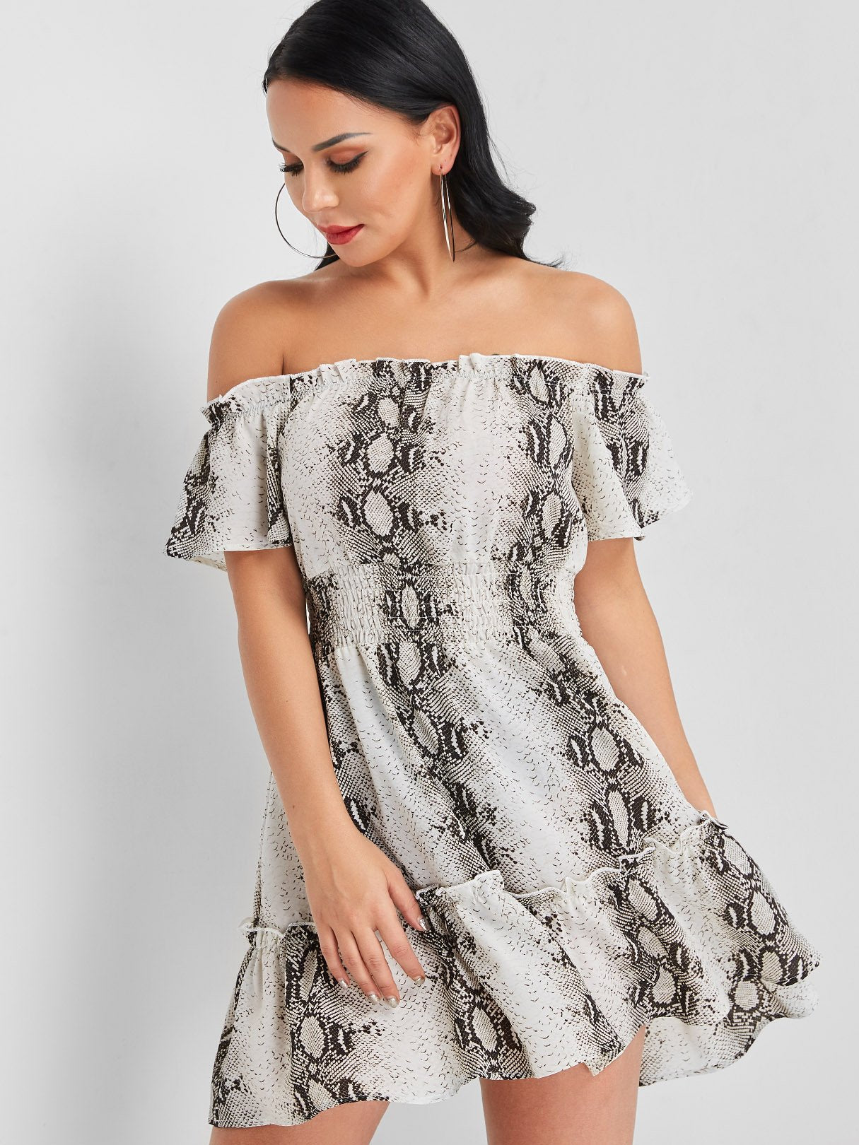 ODM Ladies Short Sleeve Mini Dress