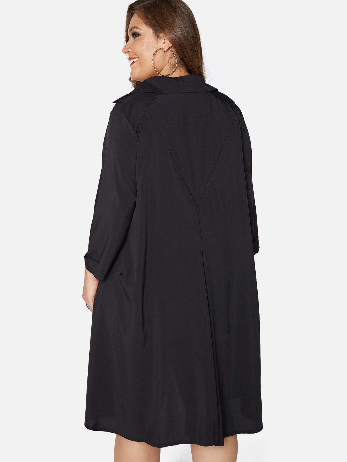 NEW FEELING Womens Black Plus Size Dresses