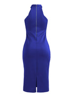Custom Long Sleeve Navy Shirt Dress
