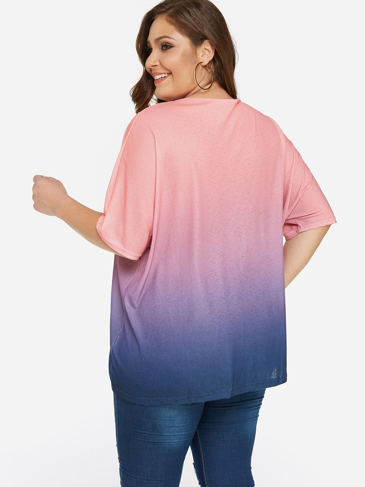 NEW FEELING Womens Multi Plus Size Tops