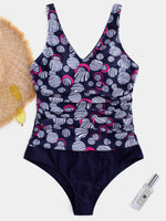 Wholesale V-Neck Polka Dot Backless Sleeveless One-Pieces