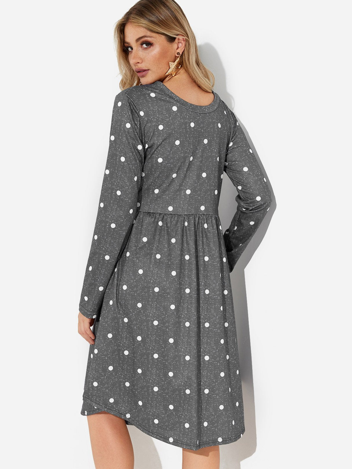 NEW FEELING Womens Grey Sexy Dresses