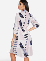 NEW FEELING Womens White V-Neck Dresses