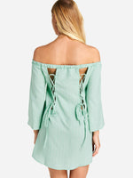 Womens Long Sleeve Mini Dress