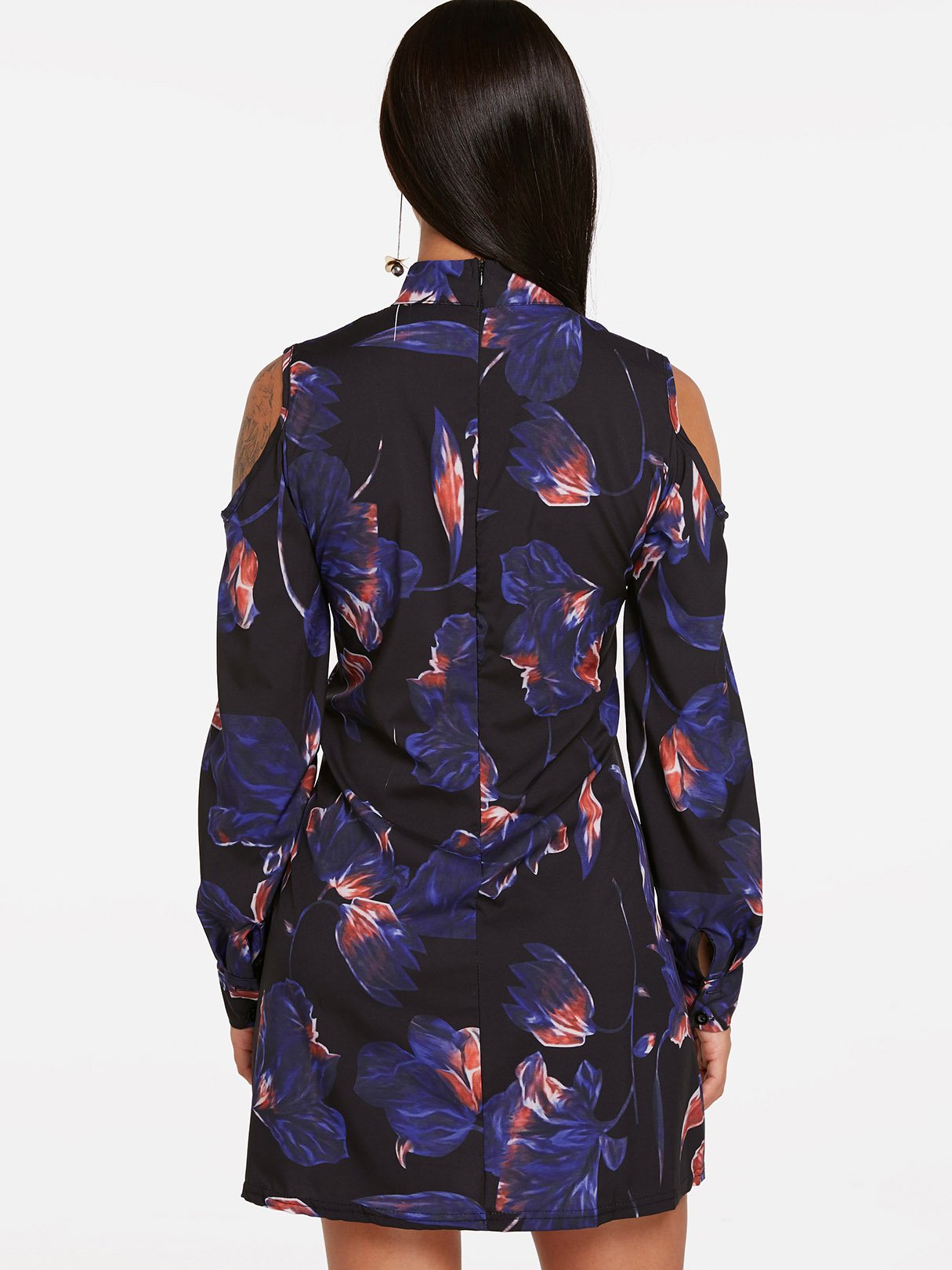 NEW FEELING Womens Navy Floral Dresses