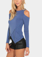 NEW FEELING Womens Blue T-Shirts