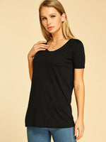 OEM Ladies Black T-Shirts