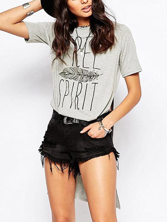 OEM Ladies Grey T-Shirts
