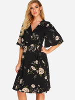 Custom Womens Floral Print Dresses