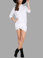 OEM Ladies Black Shirt Dresses