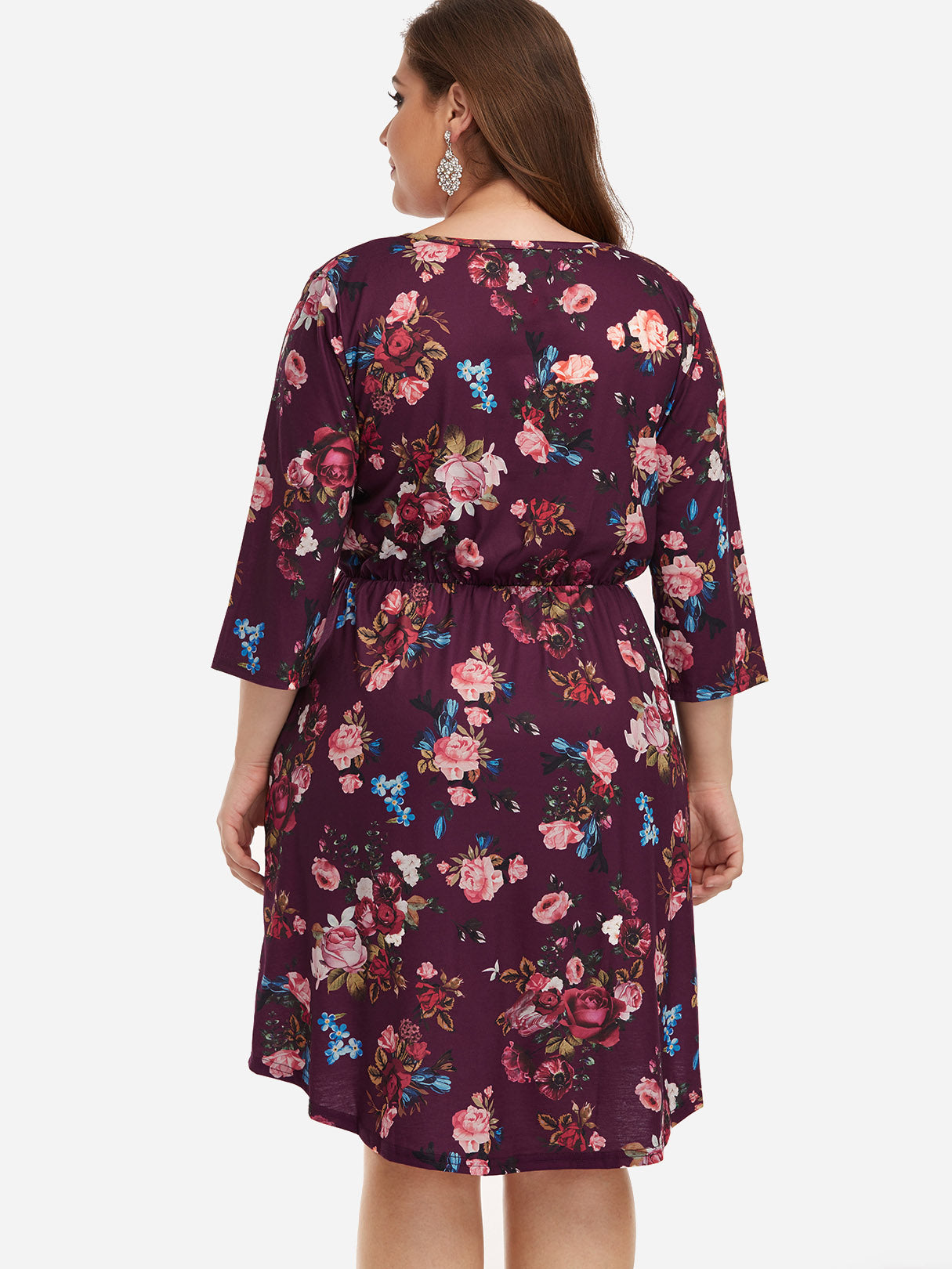 NEW FEELING Womens Navy Plus Size Dresses