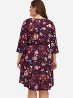 NEW FEELING Womens Navy Plus Size Dresses