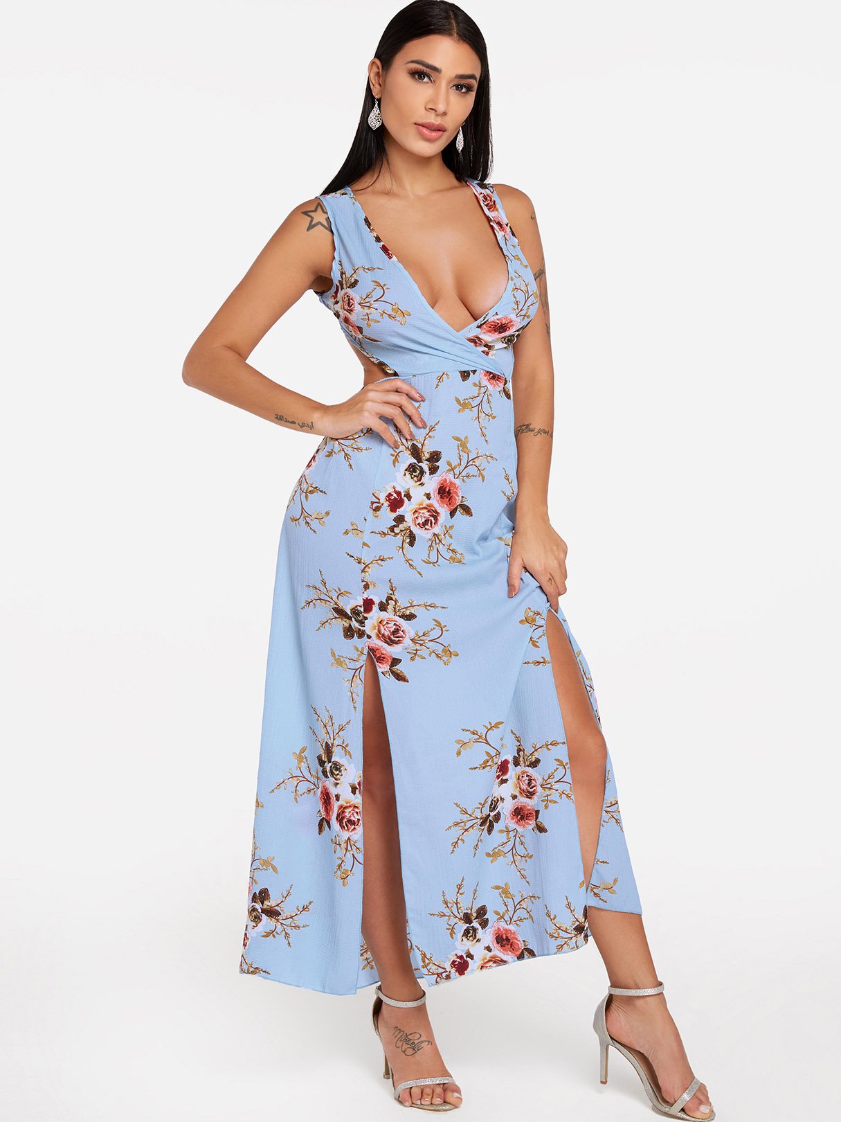 ODM Ladies Sleeveless Maxi Dress