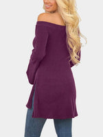 NEW FEELING Womens Purple T-Shirts