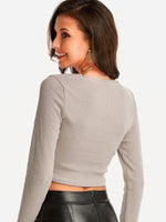NEW FEELING Womens Grey T-Shirts