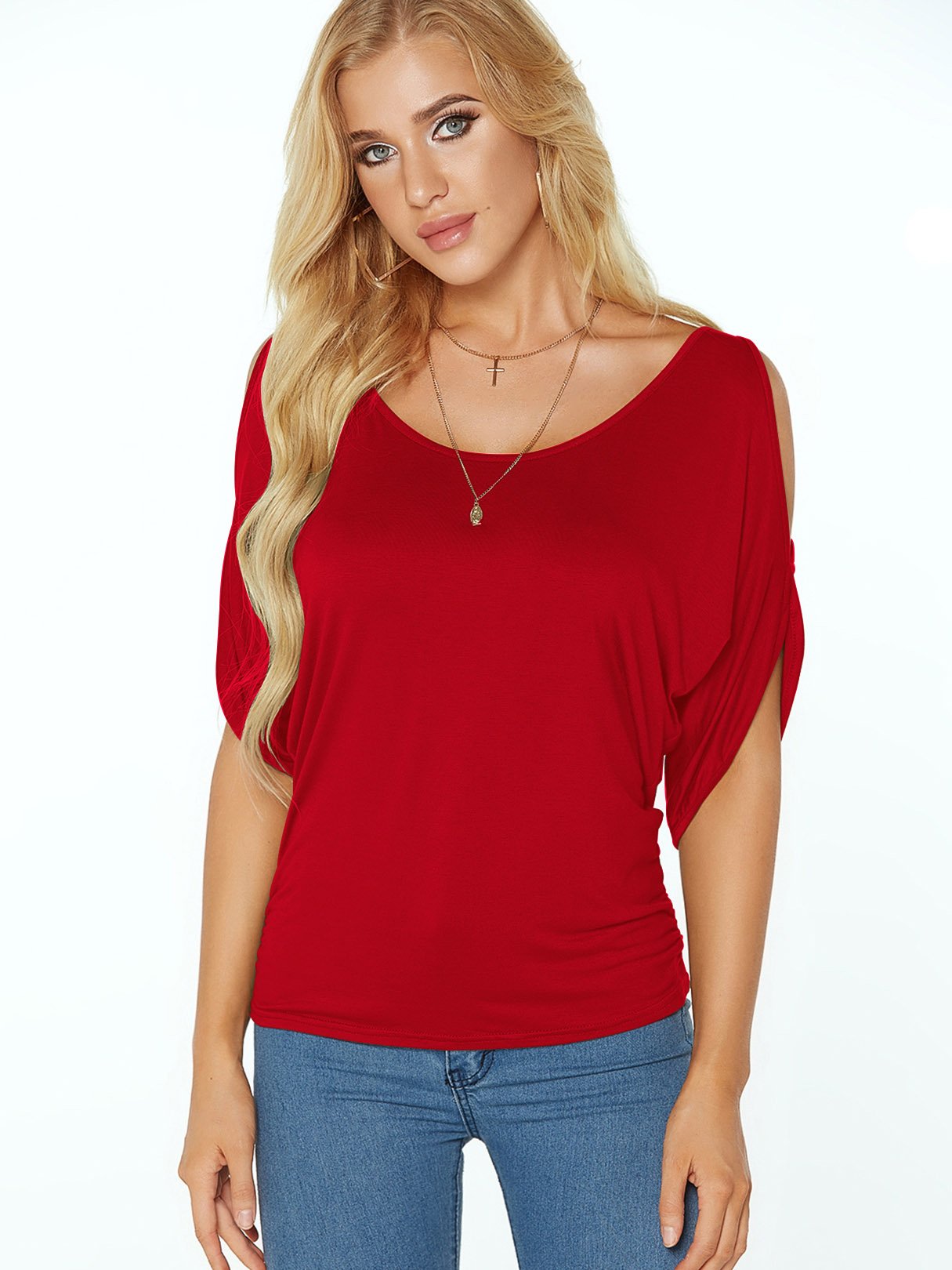 OEM Ladies Red T-Shirts