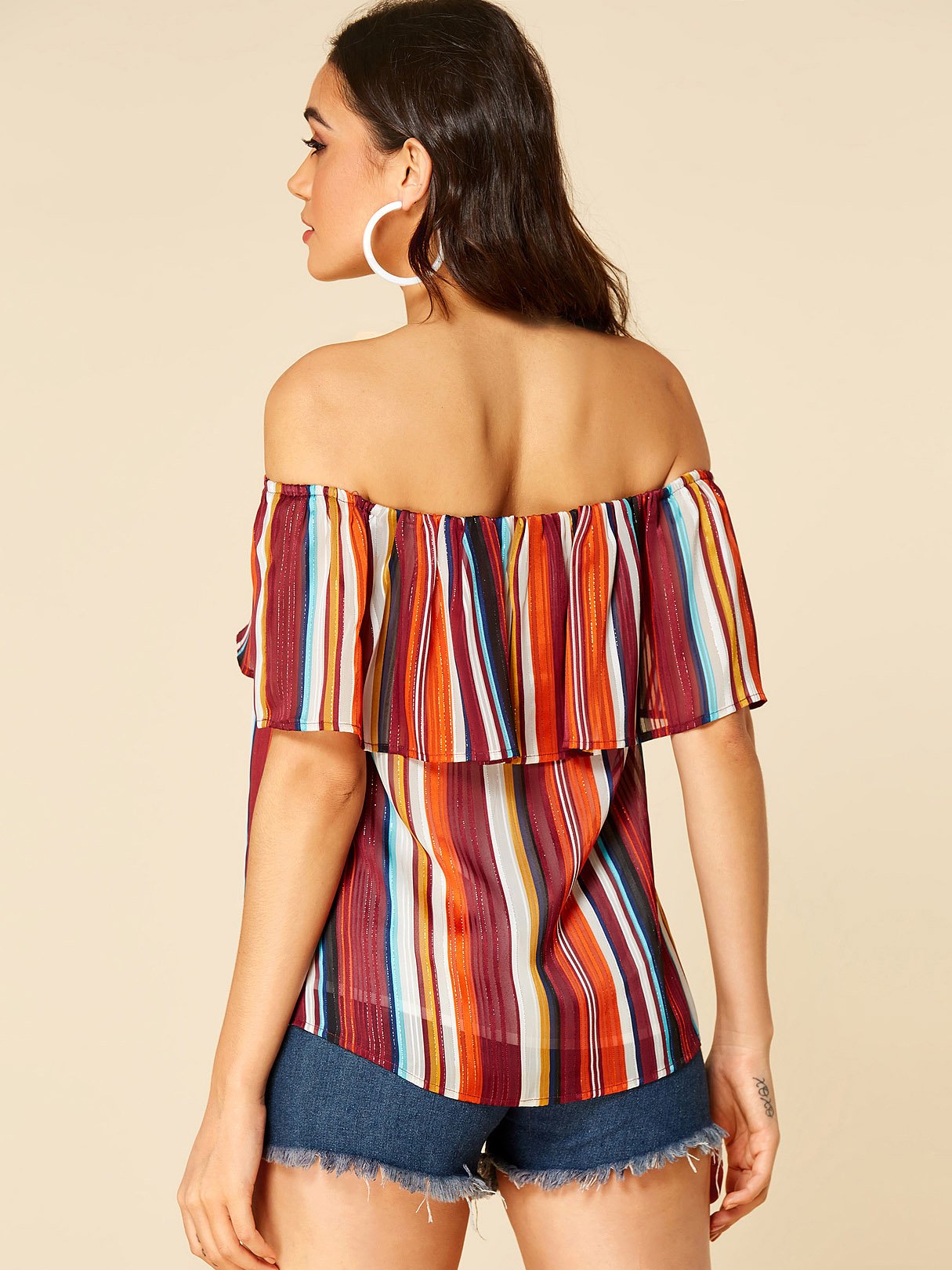ODM Ladies Short Sleeve Blouses