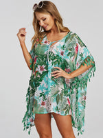 NEW FEELING Womens Green Cover-Ups