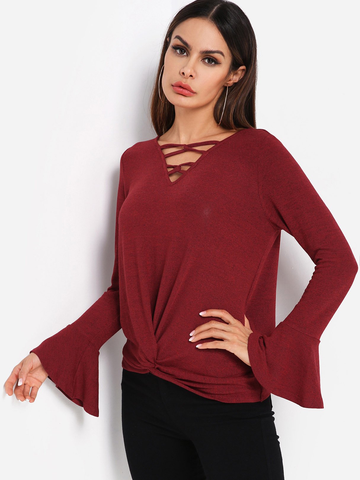 OEM Ladies Burgundy T-Shirts