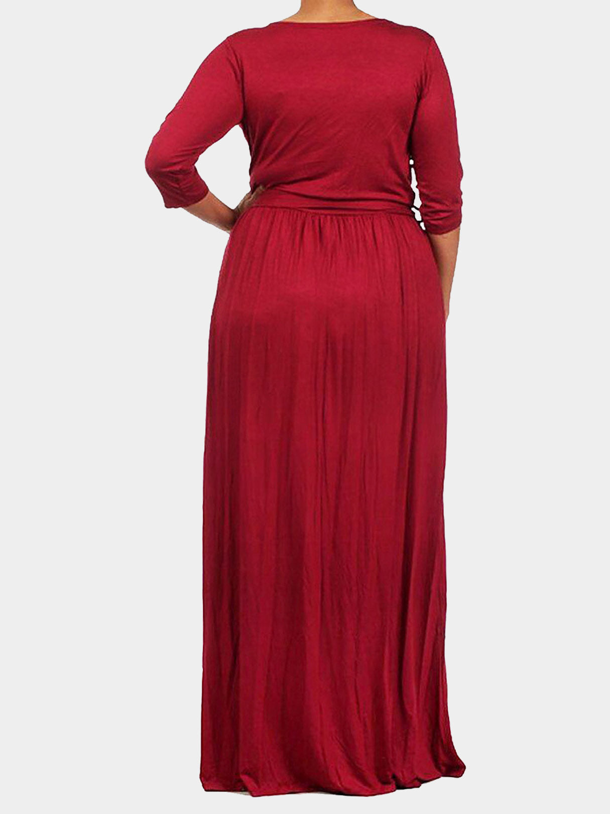 NEW FEELING Womens Red Plus Size Dresses