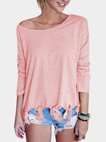 NEW FEELING Womens Pink T-Shirts