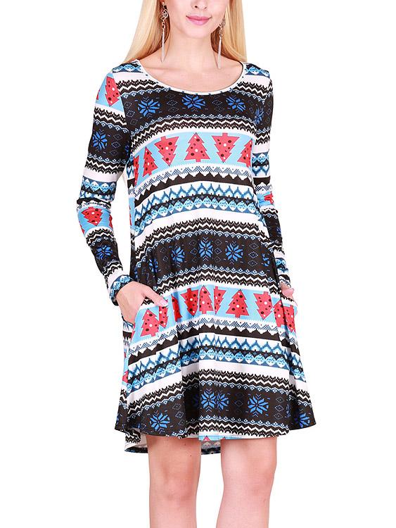 ODM Ladies Long Sleeve Casual Dresses
