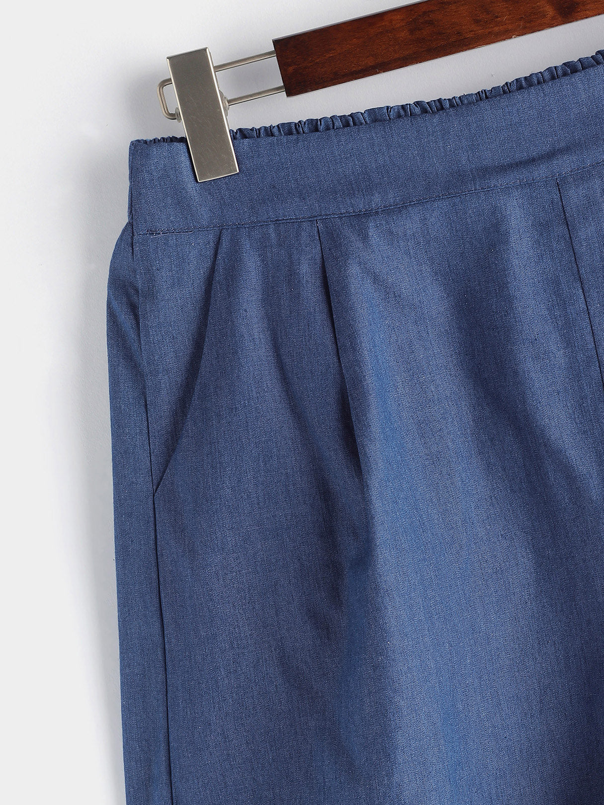 OEM Ladies Blue Plus Size Bottoms