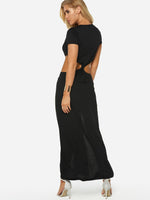 NEW FEELING Womens Black Maxi Dresses